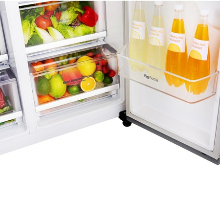[GIAO HCM] Tủ lạnh Side by Side LG GR-D247JDS, 601L, Inverter