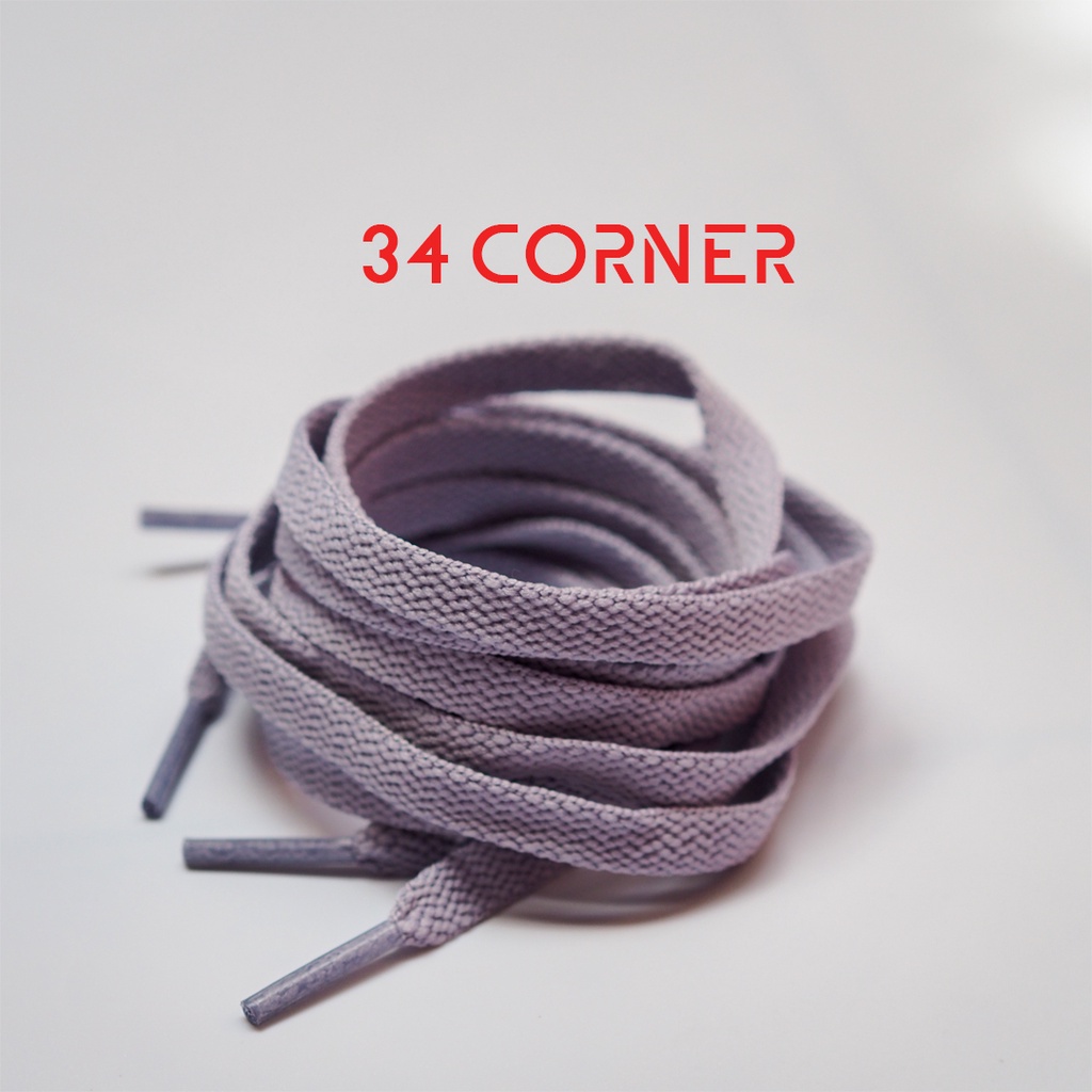 Dây Giày Jordan Pastel, Dây Giày AF1 120 Cm, Dây Giày Bản Dẹt Trắng Basic