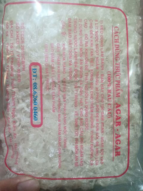 Rau câu sợi Thảo Vân Agar Agar 50g