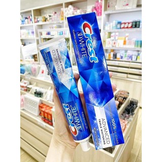 Kem đánh răng crest 3d white advanced triple whitening 158g