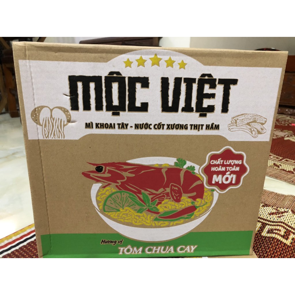 Thùng mì Mộc Việt (30 gói* 75g)
