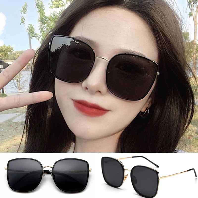 Kính Mát Mắt Mèo Nam Nữ Kính Râm Gọng Kim Loại Mỏng Chống Tia Cực Tím Thời Trang | BigBuy360 - bigbuy360.vn