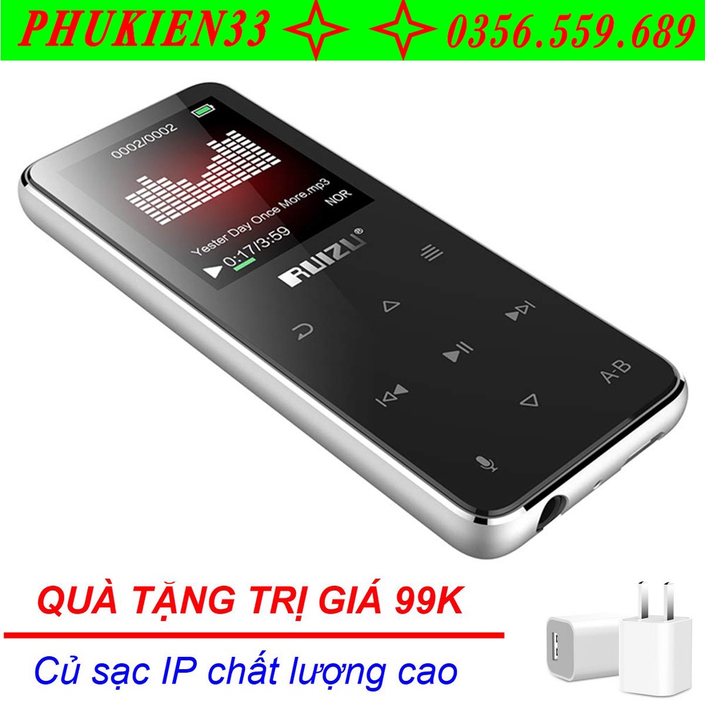 (Quà tặng 99k) Máy nghe nhạc Ruizu X16