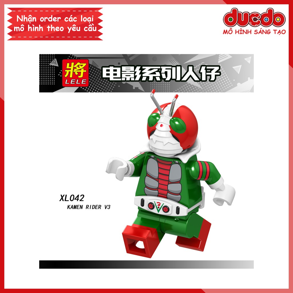 Minifigures Siêu nhân điện quang Ultraman Masked Rider Kamen Rider - Đồ chơi Lắp ghép Xếp hình Mini Mô hình LeLe