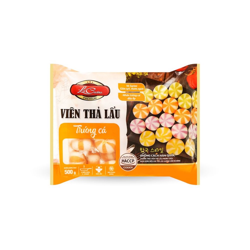 Viên Thả Lẩu Nhân Trứng Cá 500gr