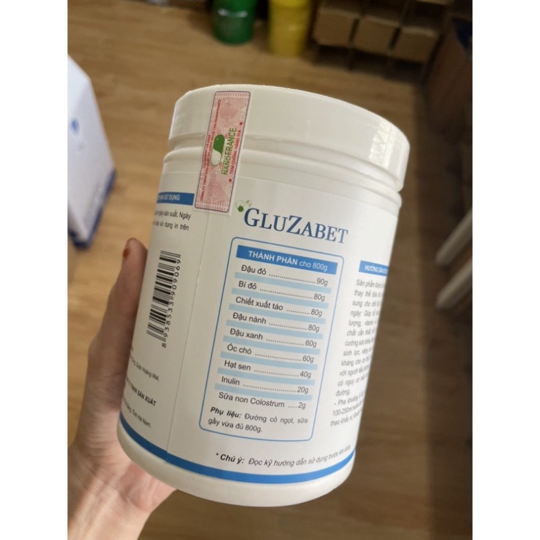 TPBS Gluzabet 800 Gram - Sữa dinh dưỡng chuyên biệt dành cho người tiểu đường