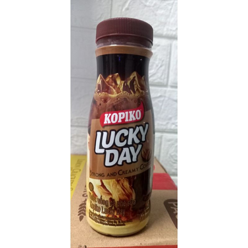 Cà Phê Sữa LUCKY DAY Của KOPIKO Chai 180ml