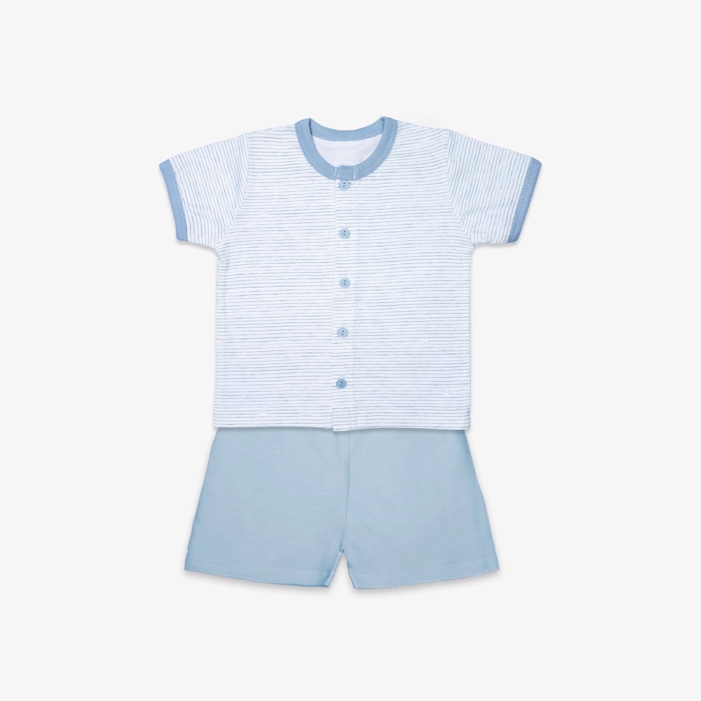 Bộ Sơ Sinh Tay Ngắn, Nút Giữa Phối New MIOMIO - Họa Tiết Dễ Thương Cho Bé Trai, Bé Gái , Vải Cotton