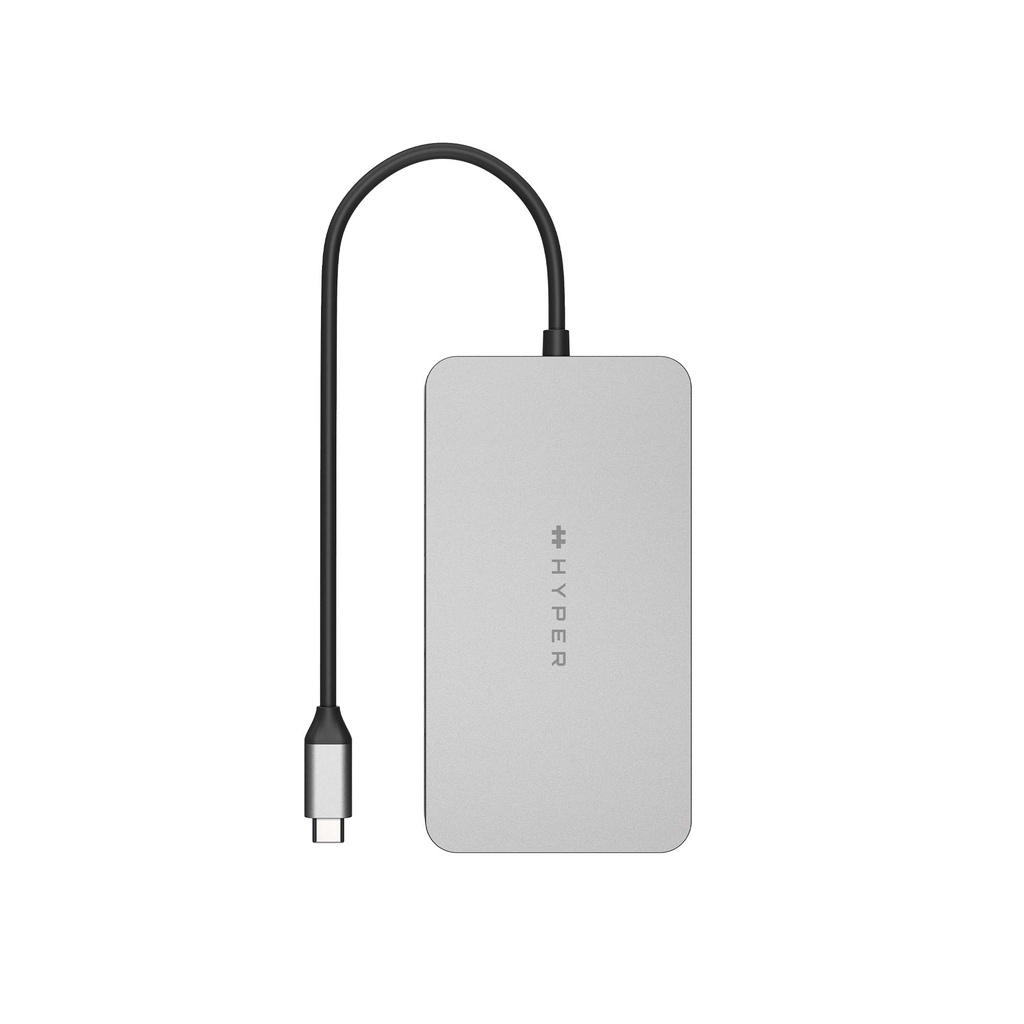 Cổng chuyển Hyperdrive Dual 4k HDMI 10-IN-1 (2 Màn hình) USB-C Hub for Macbook M1 - HDM1H - Hàng chính hãng