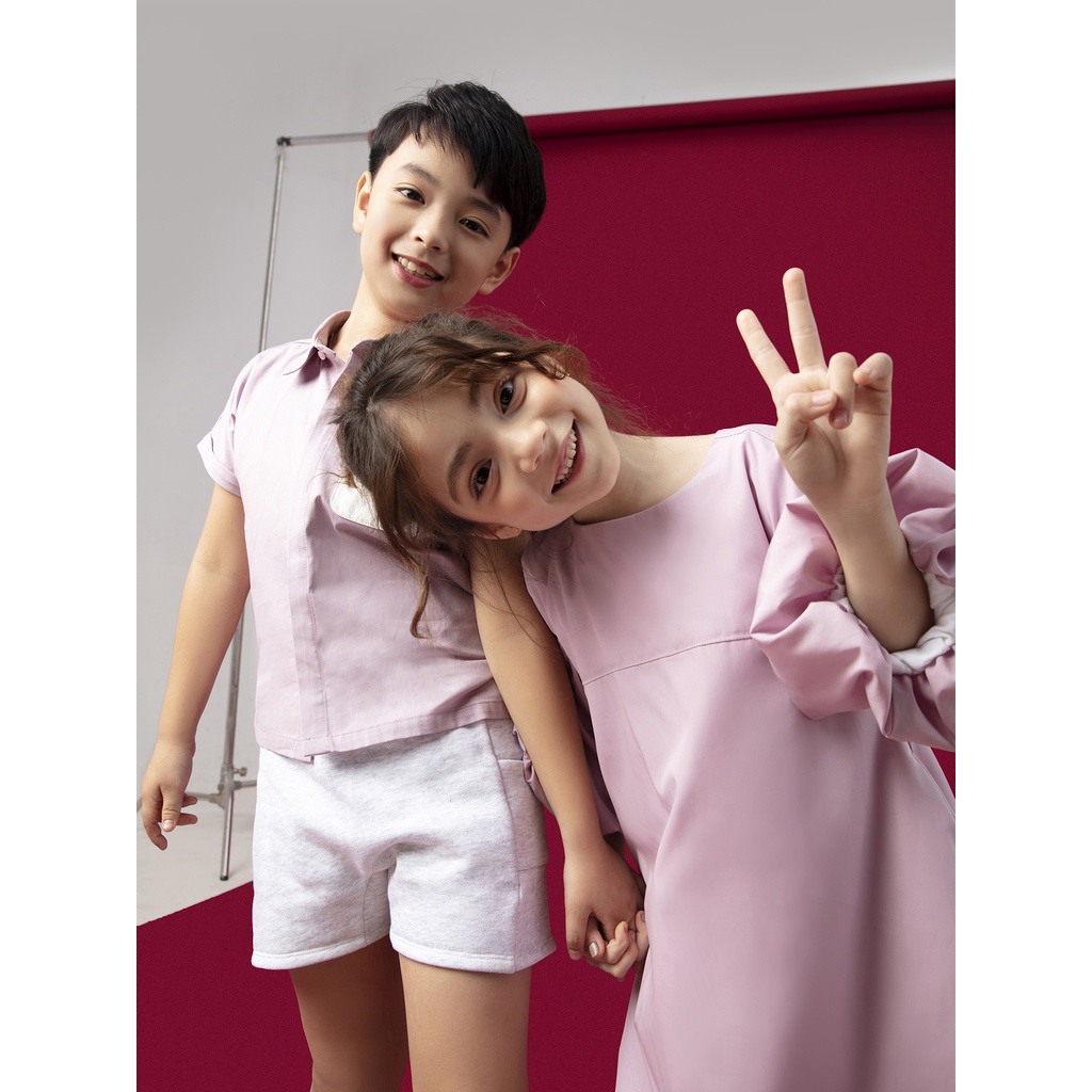[Mã INCU20 giảm 20K đơn 150K] AMM Áo Sơ Mi Ngắn Tay Trẻ Em Phối Túi