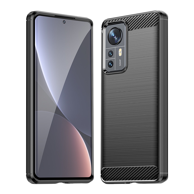 Ốp điện thoại bảo vệ bằng sợi Carbon cho Xiaomi mi 12 / 12X / 12 Pro / 12 Ultra / mi 11T 11 lite 10 10T Pro 9 8