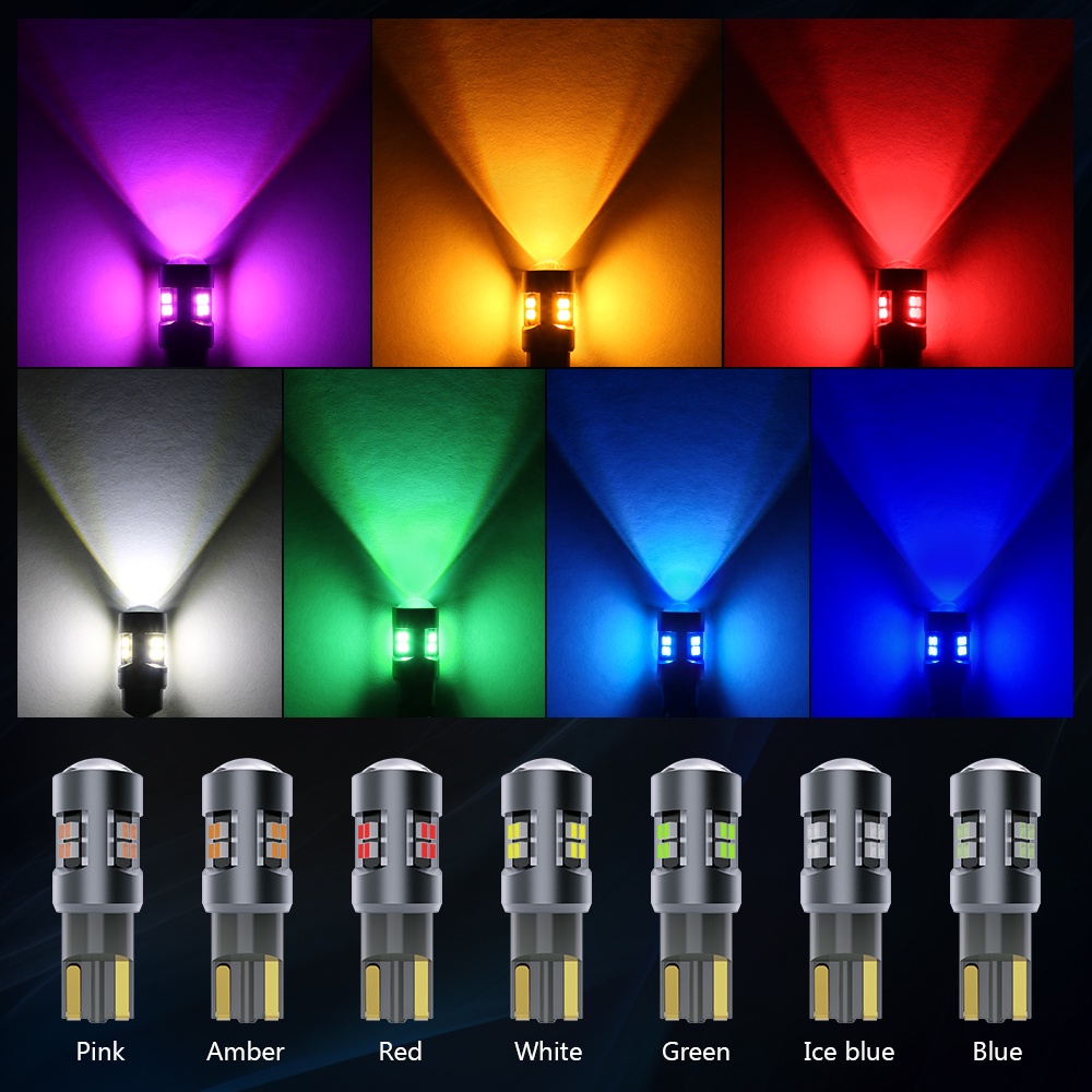 Set 2 Bóng Đèn LED T10 2016 16SMD Cho Xe Hơi