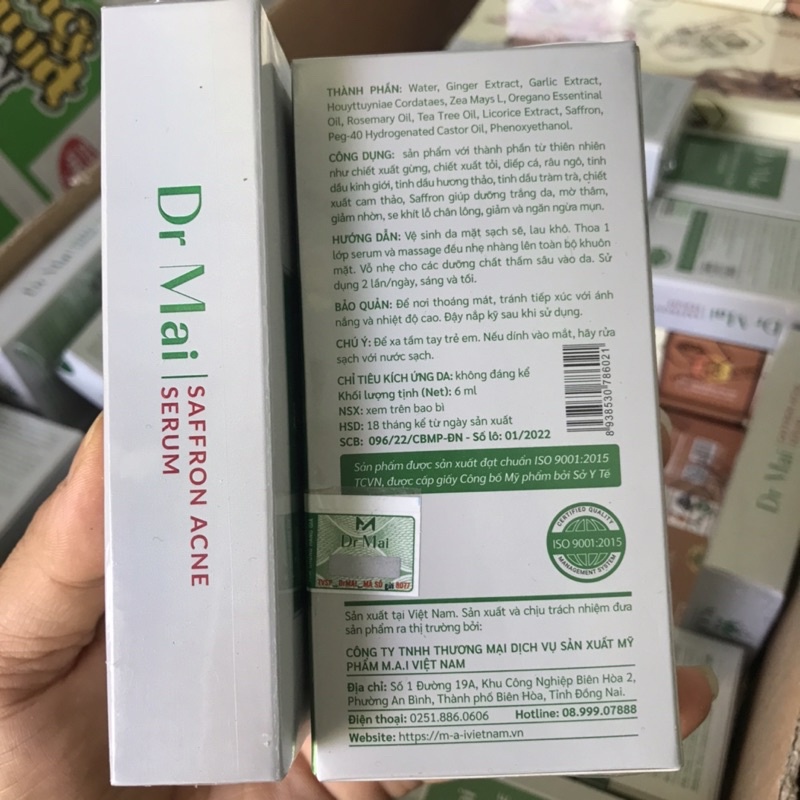 DrMai Serum ngăn ngừa mụn- Drmai nguyên chất và mix mẫu mới nhất
