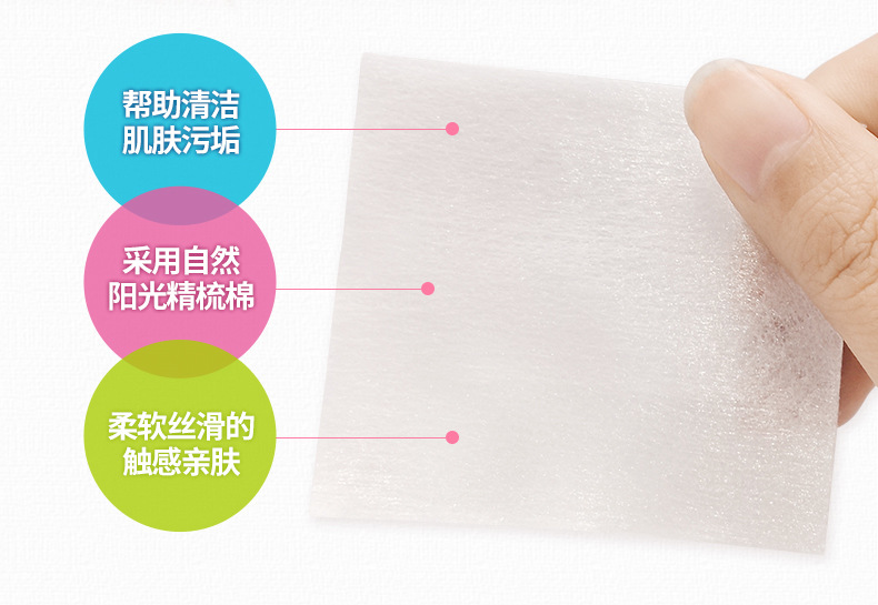 [Hàng mới về] Hộp 100 miếng bông tẩy trang Bioaqua chất lượng cao an toàn tiện dụng