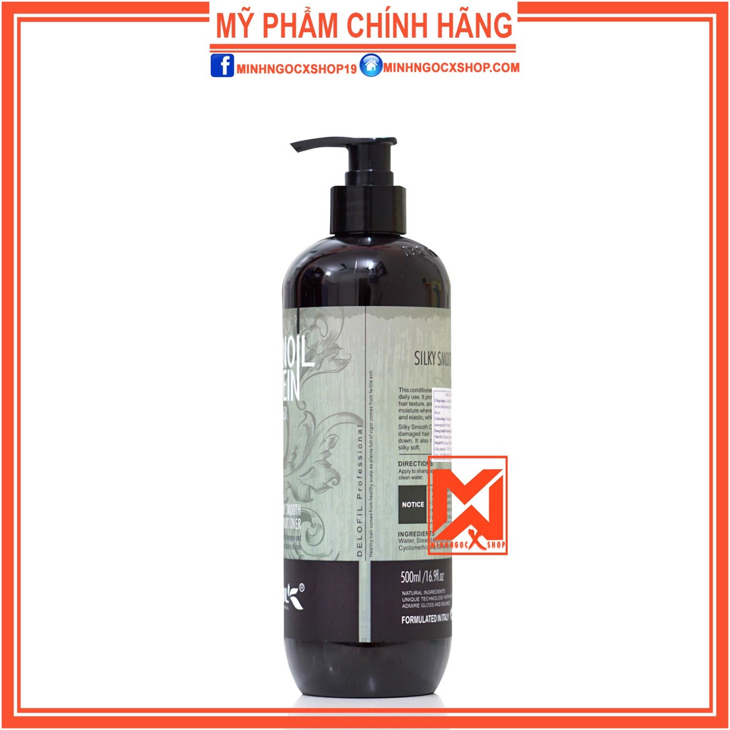 DELOFIL DẦU XẢ MỀM MƯỢT CHỐNG GÀU DELOFIL 500ML CHÍNH HÃNG