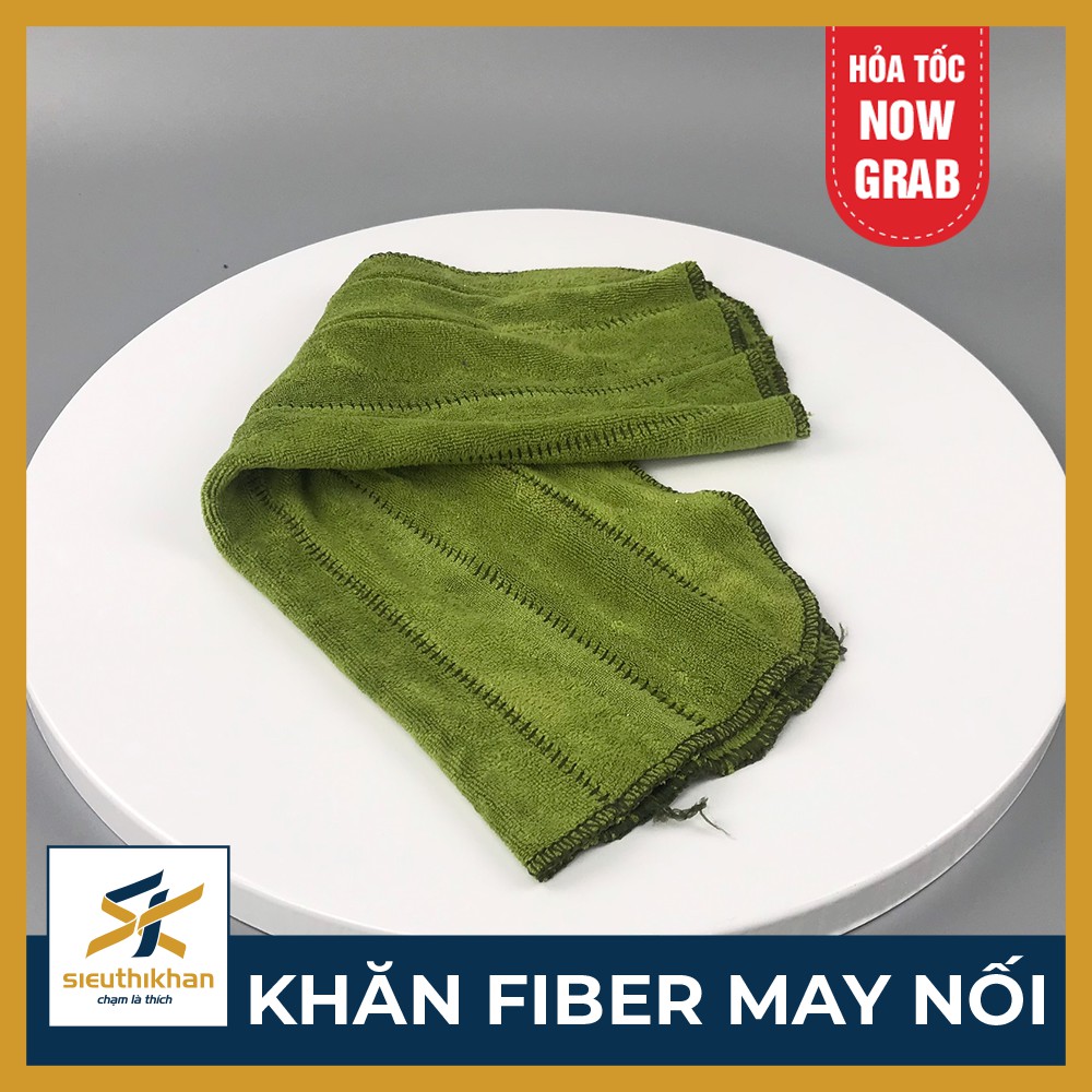 Khăn lau đa năng may nối chất liệu microfiber thấm nước, lau sạch - KCF6