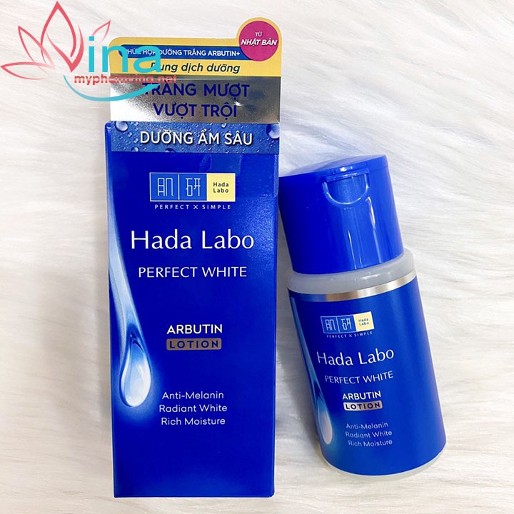 Combo Kem + Dung dịch dưỡng trắng Hada Labo