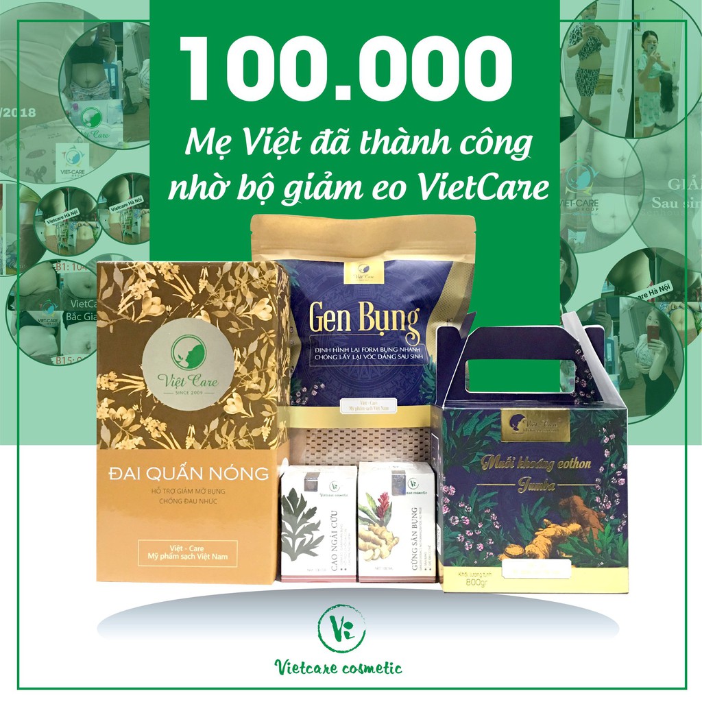 Muối gừng giảm eo, săn da mẹ sau sinh Vietcare