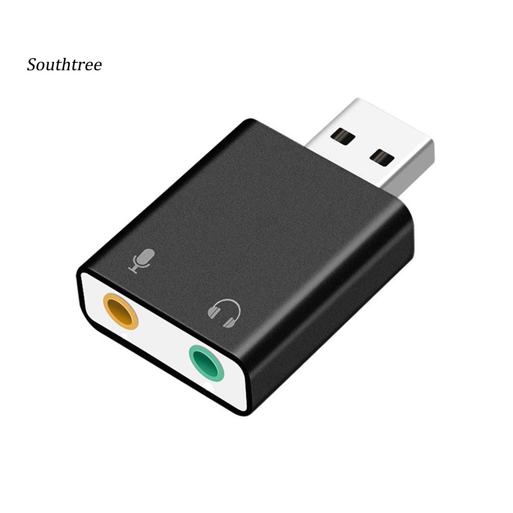 Thẻ âm thanh USB 7.1 có jack 3.5mm cho PC/Notebook