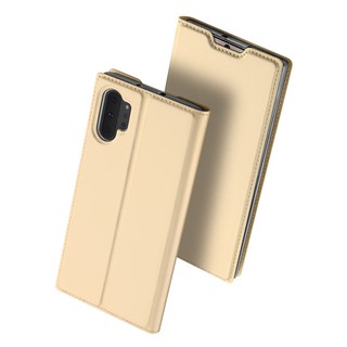 Dux DUCIS Da PU Flip Case Samsung Note 10 Plus Stand Wallet Cover Samsung Note10 + Vỏ điện thoại mềm Flip Cover