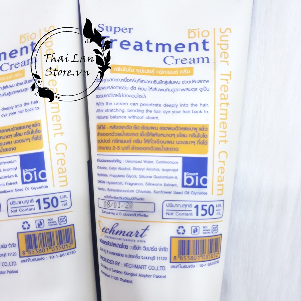 Kem Ủ Tóc BIO SUPER TREATMENT Cream Dạng Tuýp 150g Thái Lan