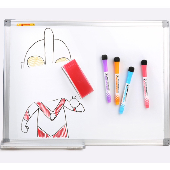 Bút lông viết bảng 8 màu có đầu xóa tiện loại - Bút lông kèm tẩy xóa dễ dàng - Hộp bút lông bảng 8 màu