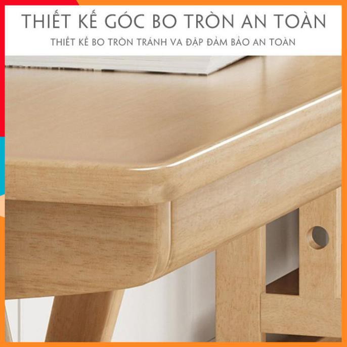 Bàn làm việc bằng gỗ🌿KT 120*60 cm🌿Bàn máy tính Phong cách Bắc Âu, tặng kèm ghế đệm da.