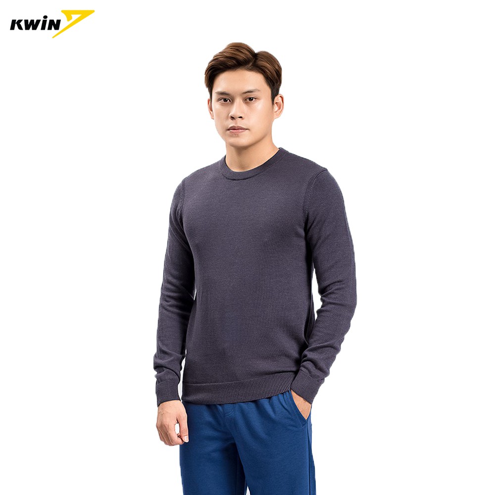 Áo len nam dài tay KWIN dáng Slim fit ôm vừa vặn, chất liệu mềm nhẹ, giữ ấm tốt - KWO005W8