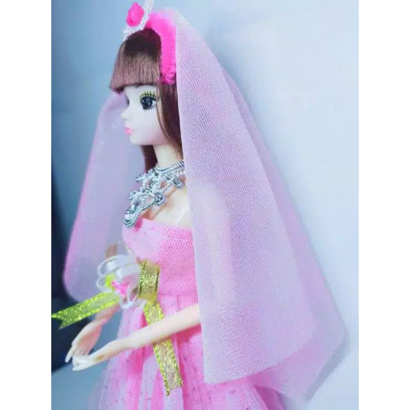 Mạng Che Mặt Cô Dâu Xinh Xắn Cho Búp Bê Barbie