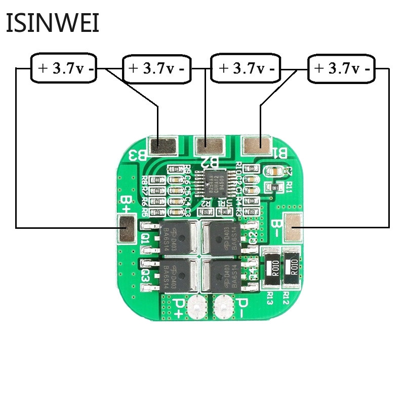 Bộ Sạc Pin Li-Ion 18650 10a 4s 9.8v 16.8v