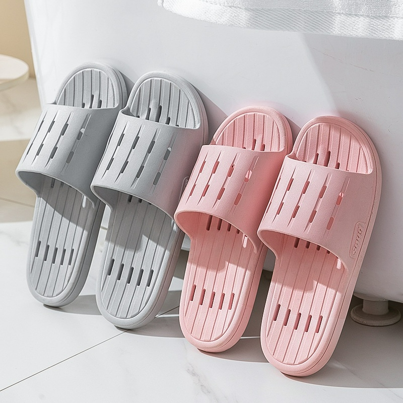 Dép nam nữ có lỗ thoáng khí mang trong nhà, nhà tắm, văn phòng bằng caosu dẻo siêu bền, êm chân, chống trơn