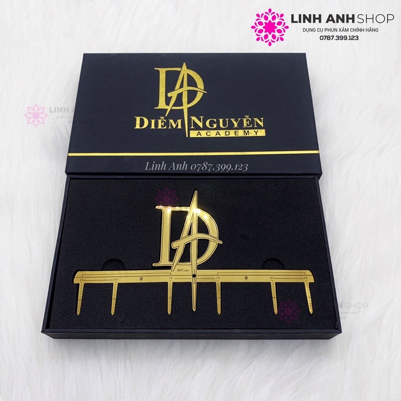 Thước DIỄM NGUYỄN Đo Vẽ Chân Mày Nhanh Chính Xác Phun Xăm