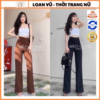 Quần ống loe cạp cao 2 cúc Loan Vũ MS1234