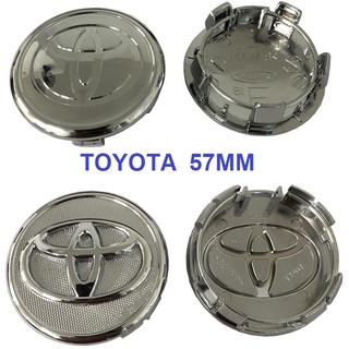 Logo chụp mâm, ốp vành la zăng bánh xe ô tô Toyota, đường kính 57mm