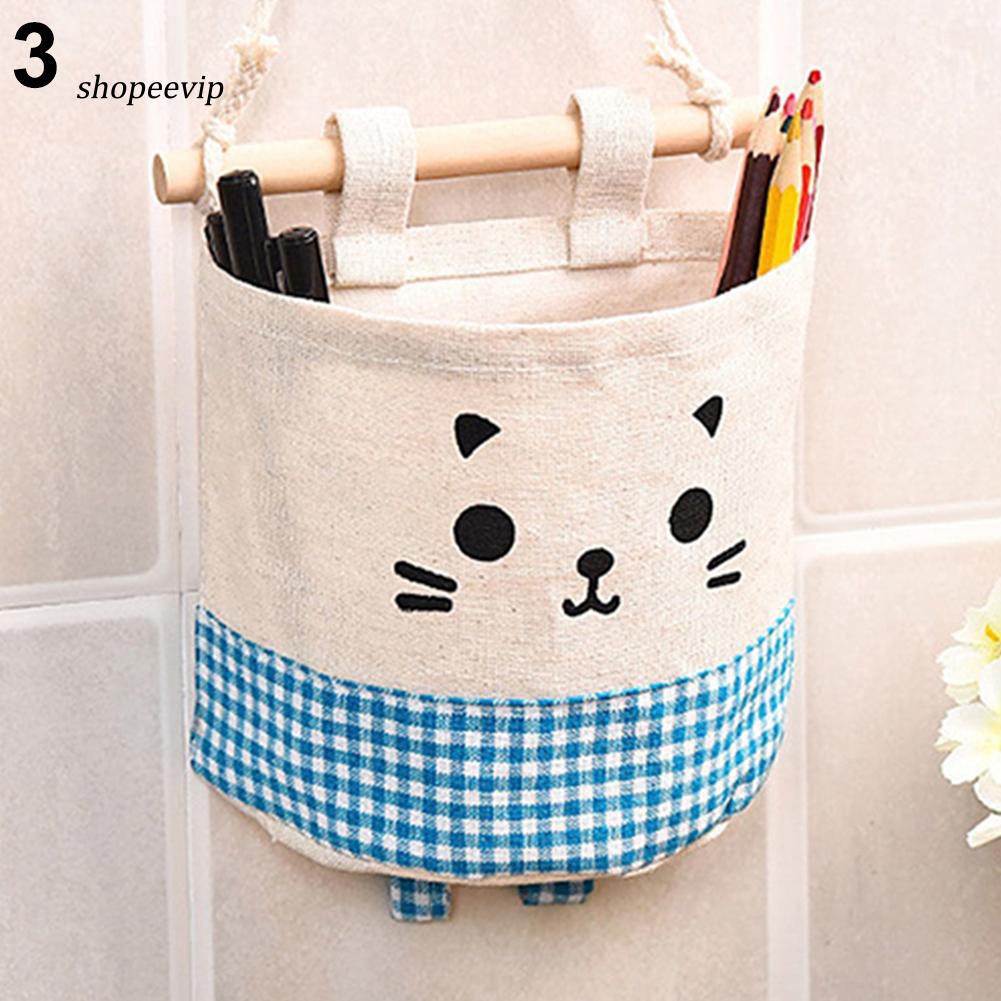 Túi treo tường đựng đồ hình mèo con dễ thương 88098 SHIPNHANH88