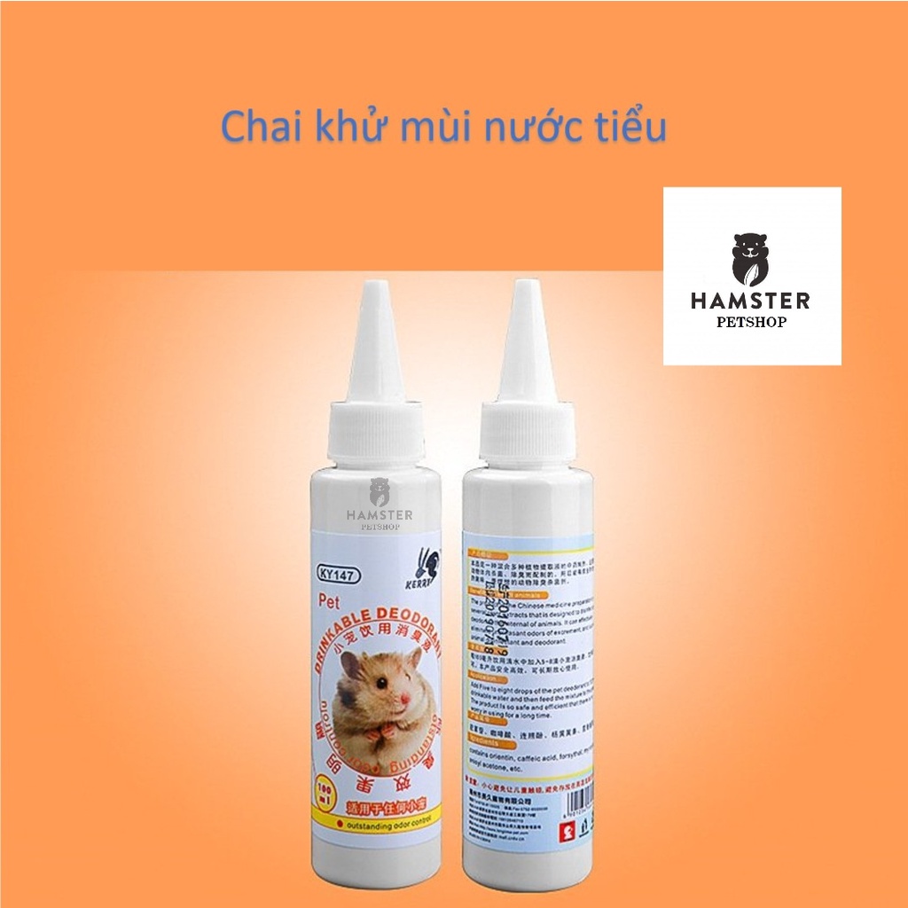 Nước giảm mùi nước tiểu cho chuột hamster, bọ ú, nhím