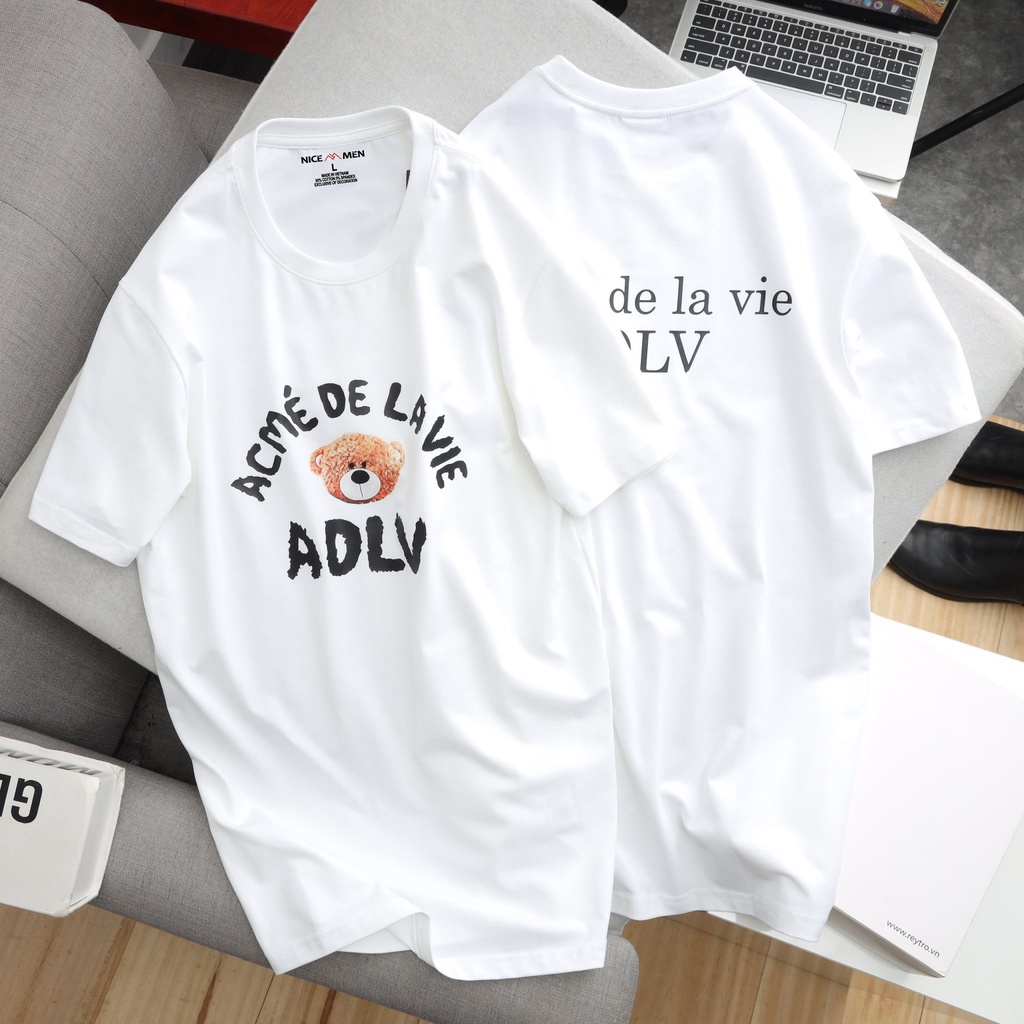Áo Thun Nam Form Rộng Unisex Cotton Premium In Graphic Gấu Donut Phông Oversize NICEMENAL5