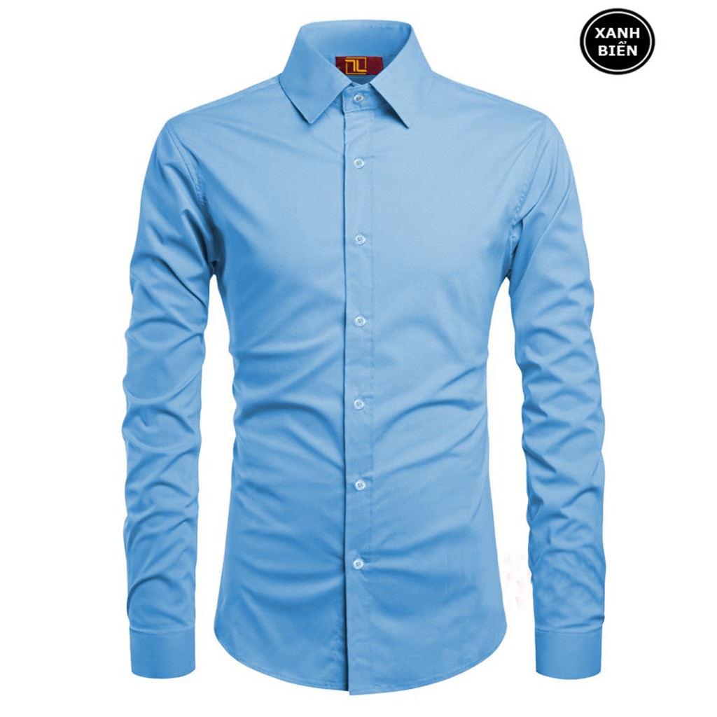 [CHẤT ĐẸP]Áo sơ mi  - Áo sơ mi lụa cao cấp - Chất liệu lụa mềm mịn, mát mẻ, dáng trẻ trung thanh lịch, mặc bao đẹp | BigBuy360 - bigbuy360.vn