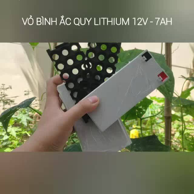 Hộp đựng pin 18650 chế ắc quy lithium 12V - 7AH