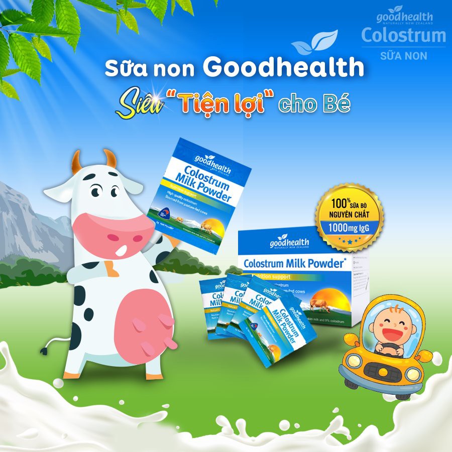 Sữa non Goodhealth chính hãng, dạng gói tiện lợi (20 gói - 60g)