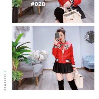 [XẢ HÀNG] Bomber da Gucci nơ