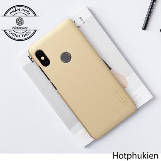 Ốp lưng sần siêu mịn Xiaomi Redmi 5 chính hãng Nillkin mặt lưng nhám chống trơn trượt tay (Tặng kèm 1 miếng dán từ tính)