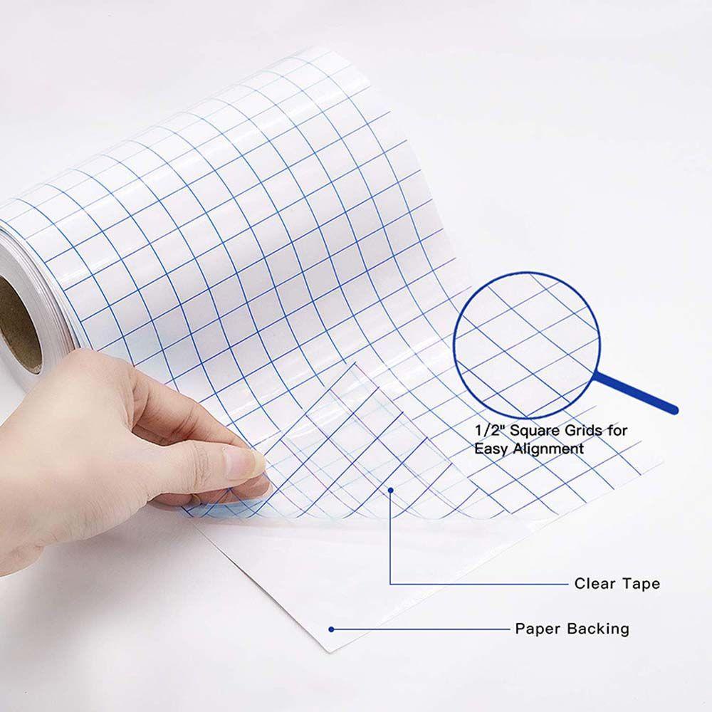 Đề Can PVC Tự Dính Họa Tiết Lưới Màu Xanh Dương Trong Suốt Dùng Để Trang Trí DIY