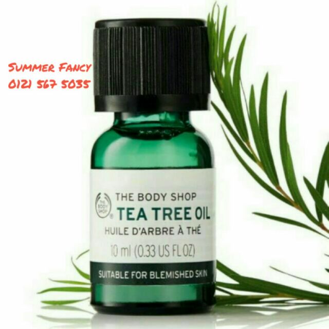 Tinh dầu tràm trà cho da mụn - Tea tree oil the body shop 10ml /chai