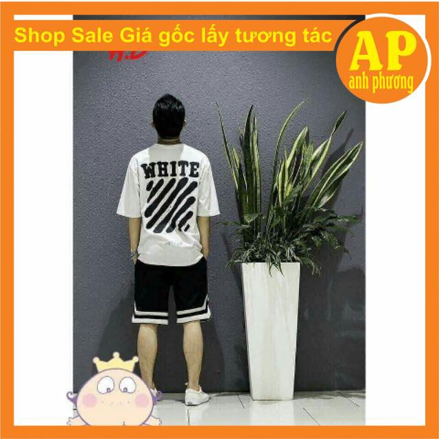 Bộ nam đen White cực đẹp🤛bộ đùi nam nữ freesize form thụng thay lỡ áo unisex🤛co giãn 4 chiều chất thể thao không pha🤛