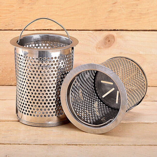 Lọc rác chậu rửa chén loại dài 9cm x đường kính 7,5cm, rổ lọc rác chậu rửa, không rỉ sét