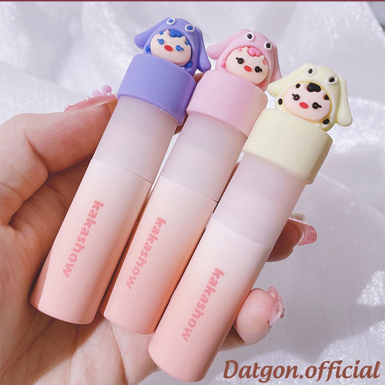 Son nội địa Kakashow cute Doll, son môi mềm mượt lâu trôi bảng màu hot trend Datgon