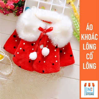 ÁO KHOÁC LÔNG CỔ LÔNG CHO BÉ