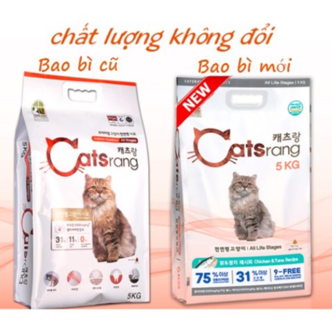 Hạt Catsrang 5KG Hàn Quốc-Thức ăn cho mèo mọi lứa tuổi-Date mới