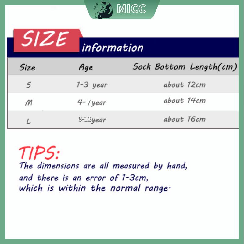 1 Đôi Tất Cotton Thoáng Khí Dễ Thương Cho Bé 1-12 Tuổi